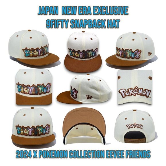 NEW ERA Japan Exclusive 2024 X Pokemon Eevee Friends 9FIFTY Snapback MED/LRG Fit - Picture 1 of 16